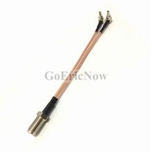 10 pcs RF Coaxial UK F Female to Y type 2 X TS9/CRC9 Male Connector Splitter Combiner Cable Pigtail RG 316 15CM 2024 - buy cheap