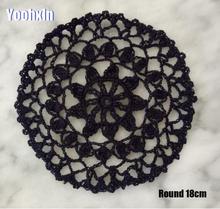 HOT Round lace cotton table place mat pad Cloth crochet placemat cup mug tea coffee dish coaster dinner Christmas doily kitchen 2024 - buy cheap
