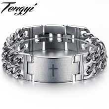 Trendy pure stainless steel Bracelets&Bangles For man Casual Style,fashion men's jewelry,factory price 2024 - buy cheap