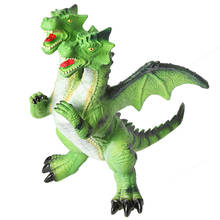 37 cm realista dinossauro brinquedos grandes dinossauros de plástico modelo figuras cabeças duplas dragão figura de ação para crianças brinquedos 2024 - compre barato