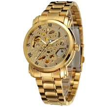 2019 Full Gold Luxury Brand T-Winner Watches Luxury  Men's Fashion Automatic Hollow Out Man Mechanical Watches relogio masculino 2024 - buy cheap