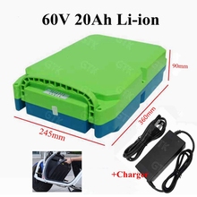 Portable 60V 20Ah Lithium-ion battery 60v 18ah li ion for two Wheel Foldable citycoco electric scooter bicycle +67.2V 5A charger 2024 - buy cheap