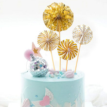 Enfeites para festa de aniversário infantil, mini bandeiras para bolo, cupcakes, para decoração de casamento, 2024 - compre barato