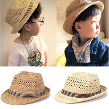 Sombrero de Sol para niño y niña, sombrero de vaquero, paja, Panamá, 2021 2024 - compra barato