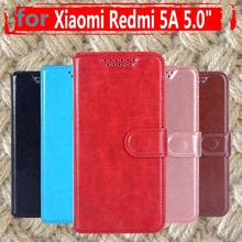 PU Leather Window Case For Xiaomi Redmi 5a case 5.0" Business Cases For xiaomi redmi 5a Leather Case Luxury Matte fundas etui 2024 - buy cheap
