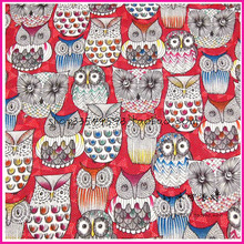130*50cm 1pc Owl Fabric 100%Cotton Fabric Patchwork Fabric,Telas Patchwork Owl Head Printed Fabric For Diy Sewing Baby Clothing 2024 - buy cheap