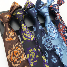 Corbata de diseño profesional para hombre, corbata de flores grandes, corbatas formales e informales para bodas o fiestas, corbatas de seda con flores 2024 - compra barato