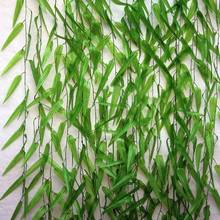 Искусственная ива листья ротанга искусственные растения зеленые фотообои Декор для дома 2024 - купить недорого