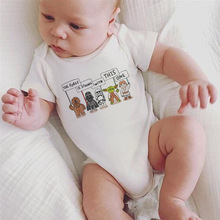 Newborn Baby Bodysuit Print Body Suit Fashion Summer Baby Girl Boy Short Sleeve Baby Toddler Jumpers Infant Bodysuit DS19 2024 - buy cheap