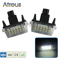 Atreus 2Pcs Car LED License Plate Lights 12V SMD3528 Number Plate Lamp For Toyota Corolla Yaris Camry 12-15 Auris Vios Hybrid 2024 - buy cheap