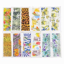 50 Sheets Mixed Styles Watermark Leopard Animal Etc Stickers Nail Art Water Transfer Tips Decals Beauty Temporary Tattoos Tools 2024 - buy cheap