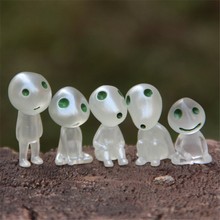 5 lâmpadas princesa mononoke elfos árvores luminosas jardinagem decoração em vasos micro acessórios paisagem figuras de brinquedo de ação b0598 2024 - compre barato