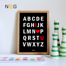 NOOG Modern ABC Love  Print Posters Alphabet Canvas Painting Abstract Wall Pictures For Living Room Nordic Home Decor No Frame 2024 - buy cheap