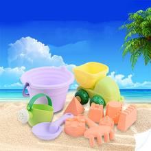 11 шт./компл. летние пляжные песочные игрушки для водных игр Детский комплект Инструменты для копания детские игрушки для малышей 2024 - купить недорого