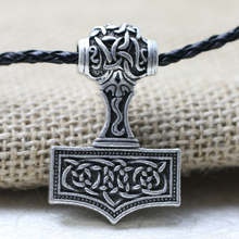 Pingente de amuleto viking lendário, pingente de martelo thor de nórdico talisman com 10 peças 2024 - compre barato