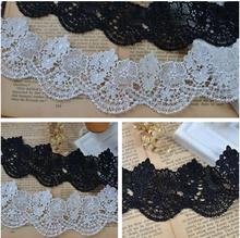 New!5 Meters 5cm Lovely Designed Polyester Embroidered African Lace Water Soluble Lace Trim Ribbon DIY Clothing Accessories 2024 - buy cheap