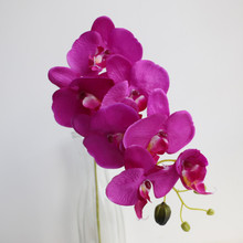 5 pces 78cm (7 cabeças/peça) borboleta phalaenopsis traça orquídea tailandesa para a peça central do casamento flores artificiais decorativas 2024 - compre barato