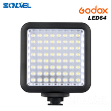 Luces Led para cámara Godox LED64, Panel de lámpara LED para vídeo, macrofotografía para Canon, Nikon, Sony, videocámara 2024 - compra barato