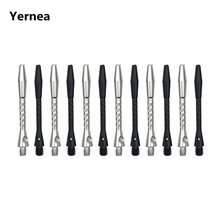 Yernea High-quality 6Pcs/Lot Darts Shaft Aluminium Alloy Material 45mm Shafts Silvery White and Black Two Colour 2024 - buy cheap
