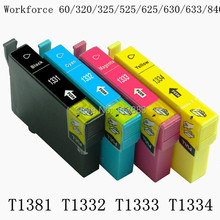 Cartucho de tinta para equipamentos epson, compatível com 12 ink 138, 60/320/325/525/625/630/tx235w/tx420w/tx320f/tx325f/tx525fw 2024 - compre barato