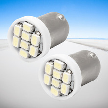 10pcs High Quality T4W BA9S 8 SMD 1206 LED Interior Light 3020 8smd Wedge Auto Reading Dome Lamps Car Marker Light 8led DC 12V 2024 - buy cheap