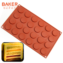 BAKER DEPOT Silicone Mold for chocolate pastry baking round biscuit cake bakeware tool cake cookie form candy gummy fondant mold 2024 - buy cheap