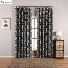 Single Panels Blackout Curtains For Bedroom Home Window Decoration Jacquard Fabric Black Europe Luxury Curtain Living Room 2024 - buy cheap