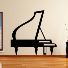 Grand Piano Wall Stickers for Instrument Shop Background Art Decoration Vinyl Wall Decals Living Room Home Poster Murals L583 2024 - buy cheap