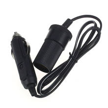 Car Styling Car Accessories 12V 24V 10A Car Accessory Cigarette Lighter Socket Extension Cord Cable 1M For Ford Toyato Passat 2024 - buy cheap