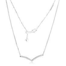 Ckk colares e pingentes brilhantes, colar com pingente de prata esterlina-joias de prata 925 original pingente 2024 - compre barato