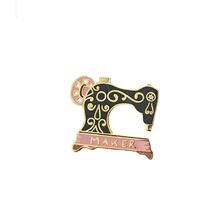 Retro sewing machine pin maker brooch sewing jewelry seamstress gift quilter craft enamel pin stitching badge 2024 - buy cheap