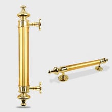 Europe Classics moden fashion unfold install big gate door handles gold wood alloy wooden door handles pulls home ktv office 2024 - buy cheap