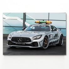 Super Car A M G GT R Sport Car vehicle Wall Art Posters and Prints Canvas Art For Home Decor 2024 - buy cheap