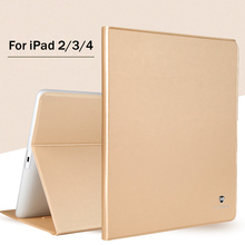High-quality case Cover For iPad 2 / 3 / 4 Magnetic TPU Leather Stand Cases For iPad2/3/4+ Film + Stylus 2024 - buy cheap