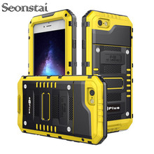 Metal Aluminum Armor Dustproof Water Proof Case For iPhone X 8 7 6S 6 Plus 5 5S Waterproof Shockproof Cases Seal Pouch Bag 2024 - buy cheap