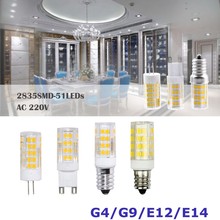 leb bulb Mini E14 G9 LED lamp 5W 7W 220V LED bulb Corn light SMD2835 chandelier pendant light replace bulb blister halogen lamp 2024 - buy cheap