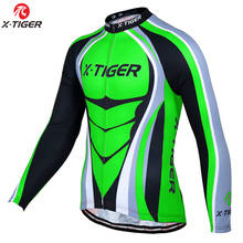 X-Tiger Pro Winter Fleece Cycling Jersey Long Sleeve MTB Bicycle Clothing Thermal Bike Wear Invierno Maillot Ropa Ciclismo 2024 - buy cheap