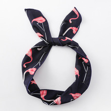 Women's Fashion  Cartoon Flamingo Headband Flamingo Narrow Bands Scarf Ribbon Hair Band Headbands Headwrap Hair Accessories 2024 - buy cheap