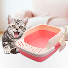 Контейнер для кошачьего туалета, пластиковый многоразовый поднос для защиты от брызг и наполнителя 2024 - купить недорого