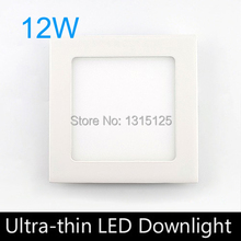 Ultra thin design12W LED Recessed ceiling light, Square LED Panel Light 170mm, AC85-265V ,3PC / LOT LED Bulb Lamp +free shipping 2024 - buy cheap