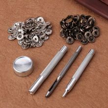 10 x 12.5 mm 15mm Silver S-Spring Press button Studs & Fixing Tool Set/Kit  FREE SHIPPING 2024 - buy cheap