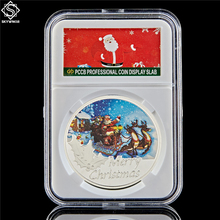 2021 Merry Christmas Santa Claus Father Christmas Coin Snowman Collection Gift 2024 - buy cheap