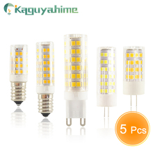 Kaguyahime 5PCS/LOT LED G9 G4 E14 Lamp bulb Dimmable bulb 3w 5w 9w AC 220V DC 12V SMD2835 COB G4 LED G9 Lamp Replace Halogen 2022 - buy cheap