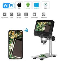 4.3Inch LCD Display Portable 2MP 1080P 50-1000X WIFI Microscope Build-in Battery 2024 - buy cheap