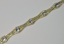 5 yardas oro plata oro rosa costura con cuentas apliques de diamantes de imitación costura en cristal apliques adornos cinturones de novia 2024 - compra barato