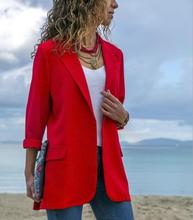 Популярная стильная куртка с длинным рукавом и отстрочкой, приталенный однотонный костюм, новая разноцветная универсальная блузка большого размера для женщин, куртка 2024 - купить недорого