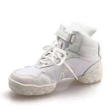 Zapatos modernos de cuero para hombre, zapatillas deportivas blancas de baile para niños, de cuatro cuadrados, de Jazz 2024 - compra barato