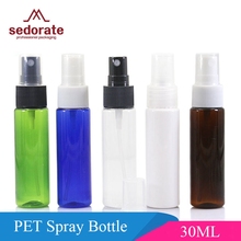 Sedorate garrafas vazias para automizador, 50/pçs/lote/30ml, pet, cosméticos, spray de plástico, reutilizável, garrafas para automizador, névoa, JX127-2 2024 - compre barato