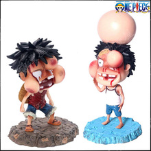 Anime One Piece Monkey D Luffy cara hinchada Ver. Figura de acción de PVC, modelo T30 2024 - compra barato