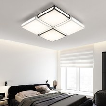 Светодиодная потолочная лампа, простой современный квадратный светильник для гостиной, креативный Домашний Светильник для спальни, ресторана, кабинета 2024 - купить недорого